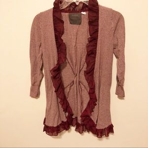 [Anthropologie] Guinevere Ruffle Cardigan